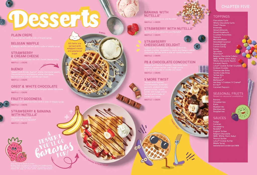 dspot dessert menu