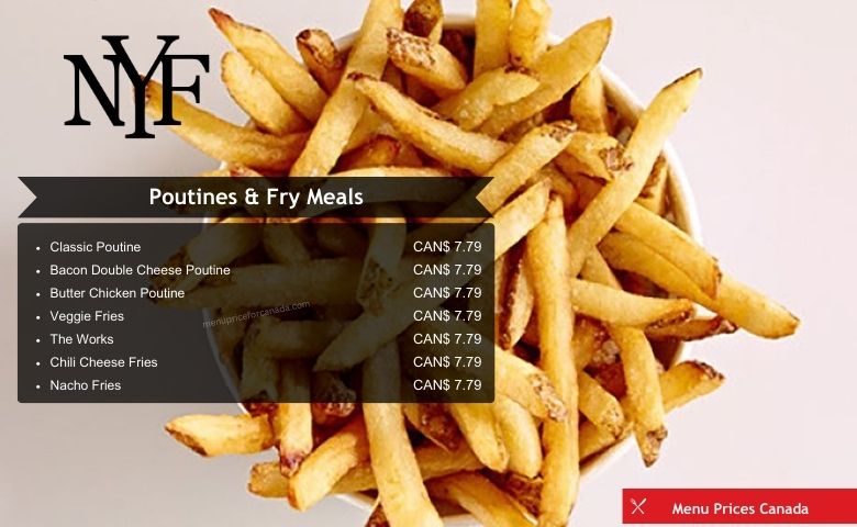 New York Fries Menu